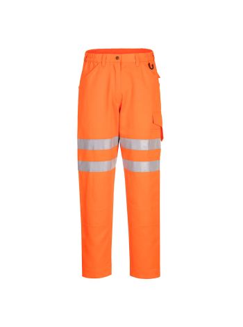 Eco Hi-Vis Trouser, 28, R, Orange