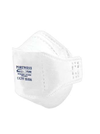 EAGLE FFP2 Dolomite Fold Flat Respirator, , R, White