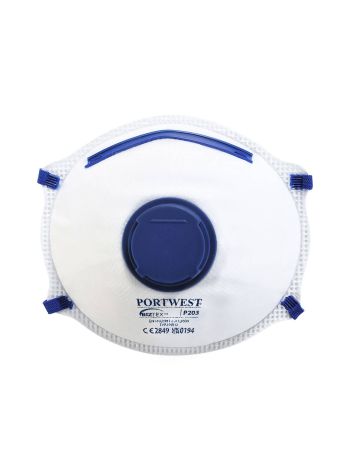 FFP2 Valved Dolomite Respirator, , R, White