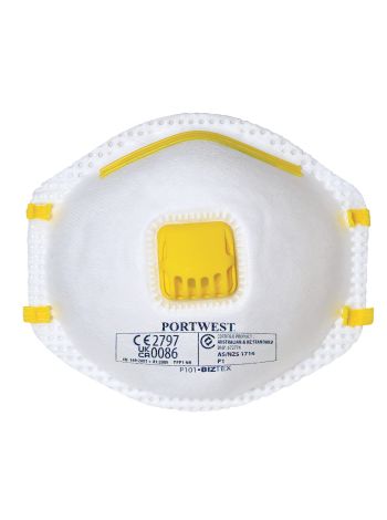 FFP1 Valved Respirator, , R, White