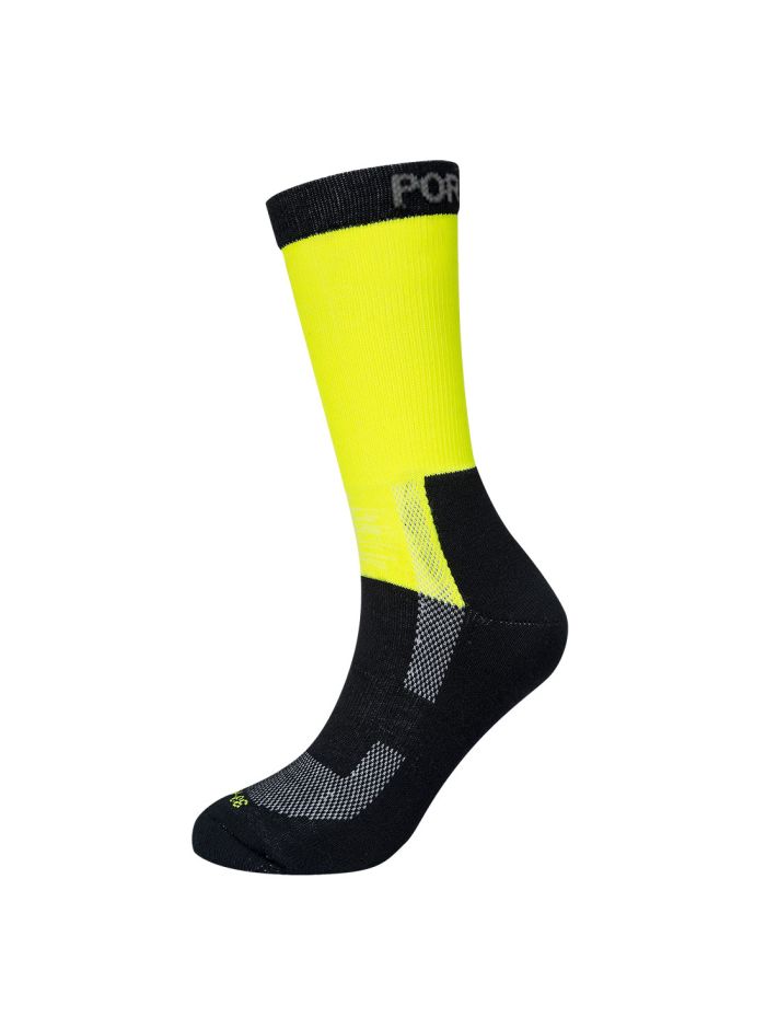 Lightweight Hi-Visibility Sock, 39-43, R, Yellow