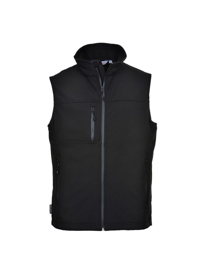 Softshell Bodywarmer (3L), L, R, Black
