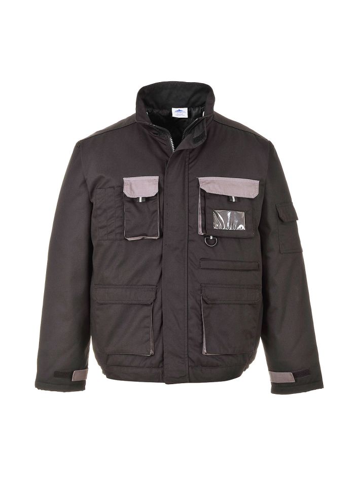 Portwest Texo Contrast Jacket - Lined, L, R, Black