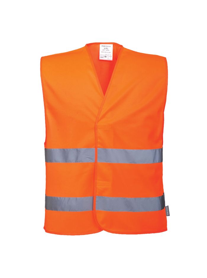 Hi-Vis Two Band Vest, 4X/5X, R, Orange