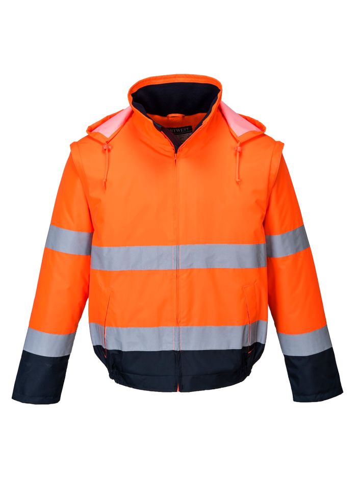 Essential 2-in-1 Jacket, L, R, Orange/Navy